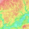 городской округ Красногорск topographic map, elevation, terrain