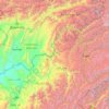 Pjandsch topographic map, elevation, terrain