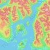 Howe Sound topographic map, elevation, terrain