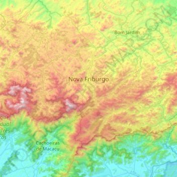 Neufreiburg topographic map, elevation, terrain