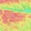 Caledonia topographic map, elevation, terrain