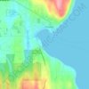 Kingston topographic map, elevation, terrain
