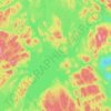 Lake Manouane topographic map, elevation, terrain