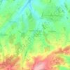 South Warnborough topographic map, elevation, terrain