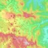 Santa Pau topographic map, elevation, terrain
