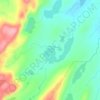 North Three Island Pond topographic map, elevation, terrain