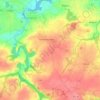 Pommerit-Jaudy topographic map, elevation, terrain