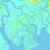 Can Gio District topographic map, elevation, terrain