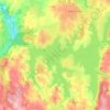 Lac de Pareloup topographic map, elevation, terrain