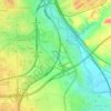 Butarque topographic map, elevation, terrain