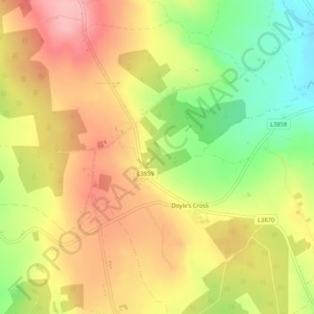 Wolfhill topographic map, elevation, terrain