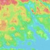 Goldenville topographic map, elevation, terrain