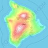 Hawaii topographic map, elevation, terrain