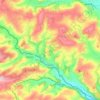 Llanfair Waterdine topographic map, elevation, terrain