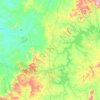 Uruaçu topographic map, elevation, terrain