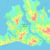 Ilha Bathurst topographic map, elevation, terrain