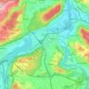 Brugg topographic map, elevation, terrain