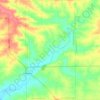 Brookville Township topographic map, elevation, terrain