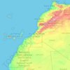Marrocos topographic map, elevation, terrain