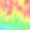 Chosendo topographic map, elevation, terrain