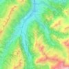Reichenbach im Kandertal topographic map, elevation, terrain