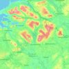 Comté de Leitrim topographic map, elevation, terrain