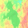 Kasba Lake topographic map, elevation, terrain