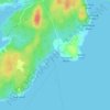 Sandy Cove topographic map, elevation, terrain