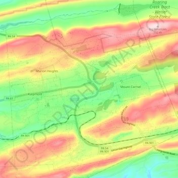 Mount Carmel Township topographic - Thumbnail 