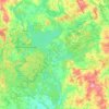 Pisz County topographic map, elevation, terrain