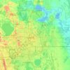Orange County topographic map, elevation, terrain