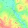 Magway Township topographic map, elevation, terrain