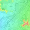 Padre Hurtado topographic map, elevation, terrain