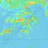 香港 topographic map, elevation, terrain