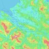 Gran Bilbao topographic map, elevation, terrain