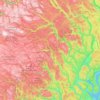 Buskerud topographic map, elevation, terrain