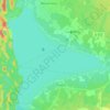 Étang de Biscarrosse et de Parentis topographic map, elevation, terrain