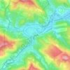 Espéraza topographic map, elevation, terrain
