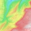 Choux topographic map, elevation, terrain