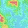 Horní Planá topographic map, elevation, terrain