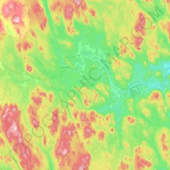 Vansbro kommun topographic map, elevation, terrain