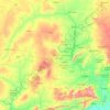 Gombe State topographic map, elevation, terrain