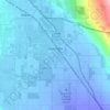 Coachella topographic map, elevation, terrain