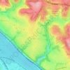 Bellevue topographic map, elevation, terrain