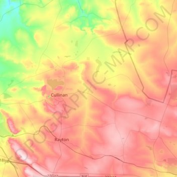 Tshwane Ward 100 topographic map, elevation, terrain