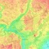 Cambridge topographic map, elevation, terrain