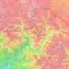Joshimath Tehsil topographic map, elevation, terrain
