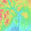 Cascapédia-Saint-Jules topographic map, elevation, terrain