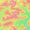Marmolada topographic map, elevation, terrain