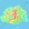 Viti Levu topographic map, elevation, terrain